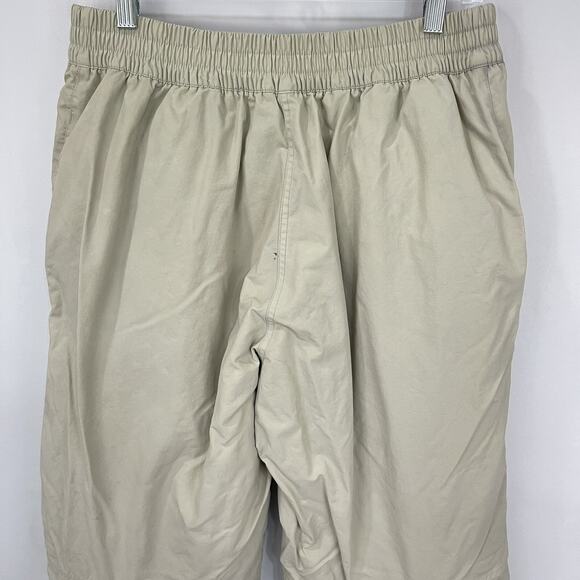 LL Bean Men's Insulated Ski Snow Pants Beige / Black Nylon Sz Medium 30 Inseam - Picture 7 of 15